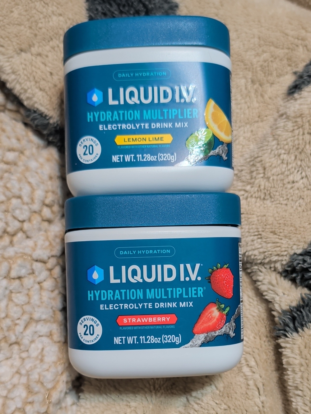 Liquid IV Electrolyte Drink Mix (Lemon Lime & Strawberry)